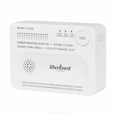 Czujnik tlenku węgla (czadu) KD-218B na baterie trwałość sensora 10lat