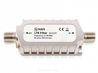 Filtr antenowy sygnału LTE Synaps wewnętrzny 5-790 MHz DC Pass 300mA