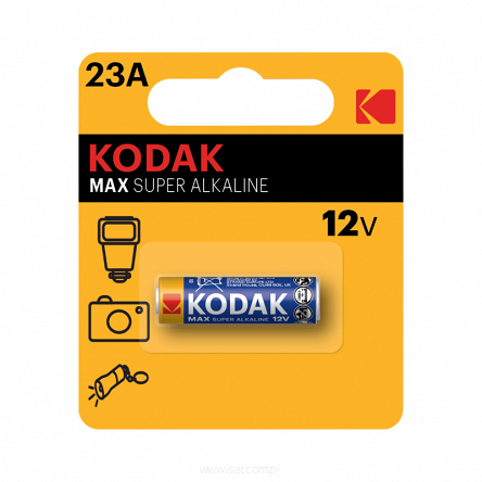 Bateria alkaliczna 23A, 1 szt., MAX, KODAK do pilotów samochodowych