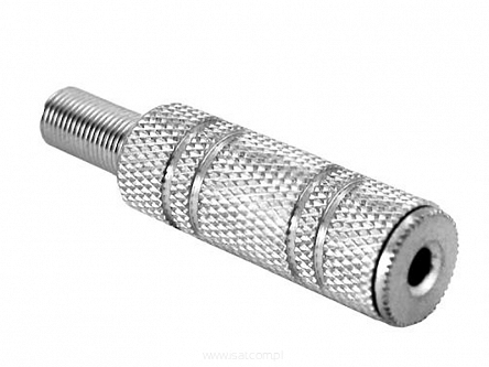 Gniazdo Jack 3,5mm mono metal odgiętka