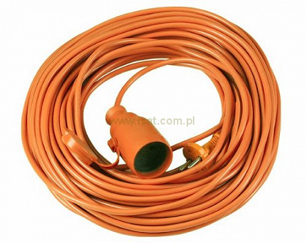 Przedłużacz elektryczny 15m ogrodowy 1GN 2x1mm 10A 2300W
