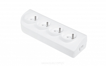 listwa elektryczna montażowa 4 gniazda z uziomem GN-40