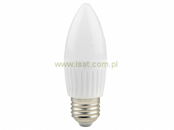 Żarówka LED E27 7W biała neutralna świeczka C37