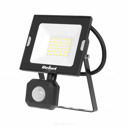 Reflektor LED 30W z sensorem ruchu i zmierzchu, 4000K, zasilanie halopaka 230V