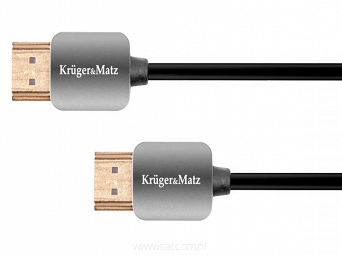 Kabel HDMI Kruger&Matz wtyk - wtyk 1,8m v2.0, Ethernet, UHD 4K