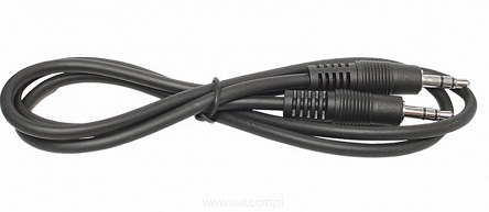 Przewód AUX audio wtyki Jack stereo 3,5mm proste MJS 0,5m