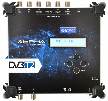 Wzmacniacz wielozakresowy Telmor WWK ALPHA+ 5 torów filtr LTE 5G