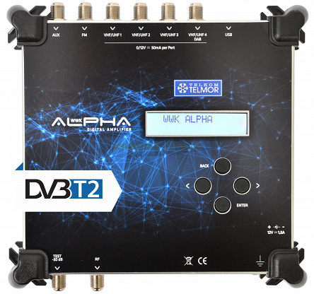 Wzmacniacz wielozakresowy Telmor WWK ALPHA+ 5 torów filtr LTE 5G