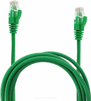 Patchcord przewód kabel UTP kat. 6e 15m zielony  wtyk - wtyk  RJ45 Gigabit