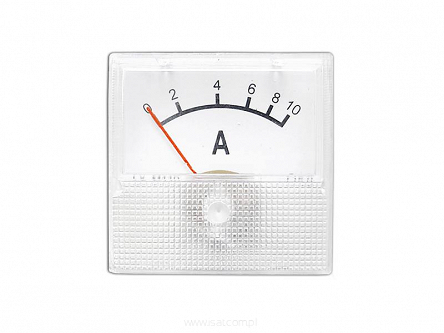 Miernik analogowy amperomierz 0-10A DC kwadratowy mini 