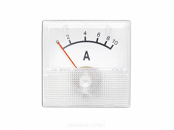 Miernik analogowy amperomierz 0-10A DC kwadratowy mini 