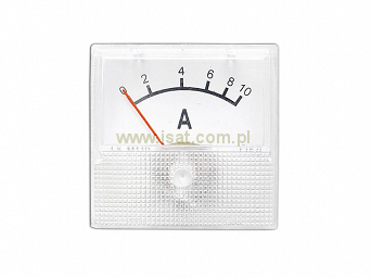 Miernik analogowy amperomierz 0-10A DC kwadratowy mini 