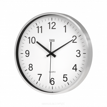 Zegar ścienny 30 cm srebrny Teesa