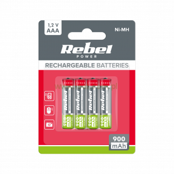 Akumulatorki rozmiar AAA pojemność 900mAh opakowanie 4szt