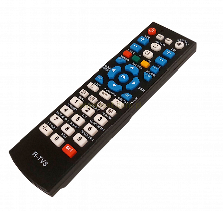 Pilot uniwersalny R-TV3 do telewizorów LCD/LED ponad 1000 kodów różnych marek