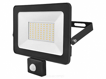 Naświetlacz LED 50W 6500K z sensorem ruchu,halogen,halopak