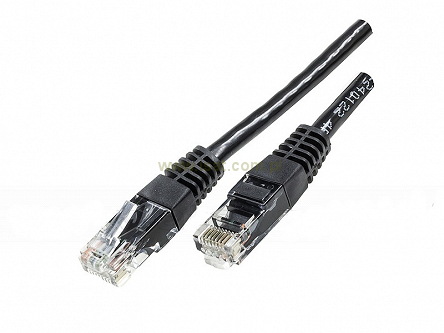 Patchcord przewód kabel UTP kat. 6e 10m czarny wtyk - wtyk