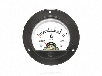 Miernik analogowy amperomierz 0-10A DC, z bocznikiem do paneli, szaf sterowniczych