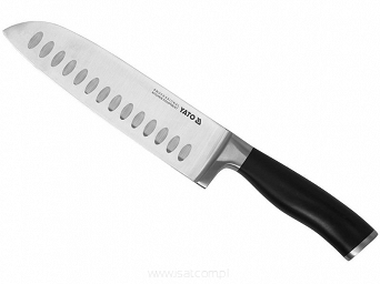 Nóż SANTOKU długość ostrza 185mm kuta stal