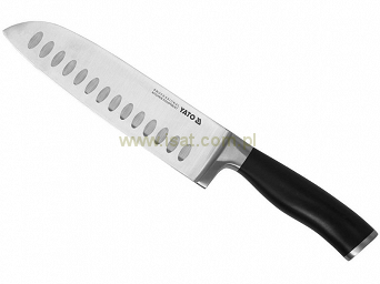 Nóż SANTOKU długość ostrza 185mm kuta stal