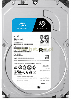 Dysk twardy 3,5" Seagate SkyHawk 2TB SATA do monitoringu CCTV