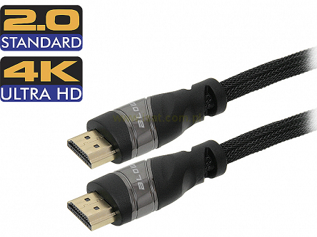 Przewód HDMI wtyk-wtyk 3m PREMIUM 2.0 4k ethernet