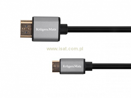 Kabel wtyk HDMI - wtyk HDMI mini 1,8m Kruger&Matz Basic
