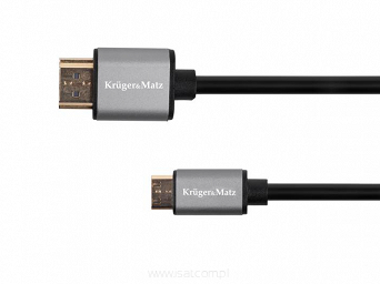 Kabel wtyk HDMI - wtyk HDMI mini 1,8m Kruger&Matz Basic