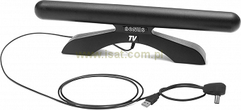 Antena telewizyjna DVB-T2 Sonus wewnętrzna aktywna USB