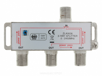 Rozgałęźnik splitter RTV-SAT trzykrotny STV-1783DC