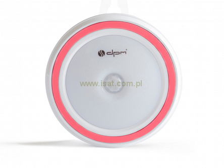 Lampka LED 0,5W z czujnikiem ruchu i zmierzchu PIR róż