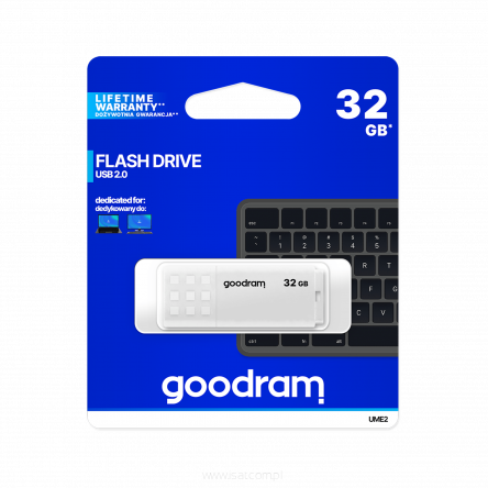 Pendrive Goodram USB 2.0 32GB biały UME2 Flash Drive  pamięć zewnętrzna