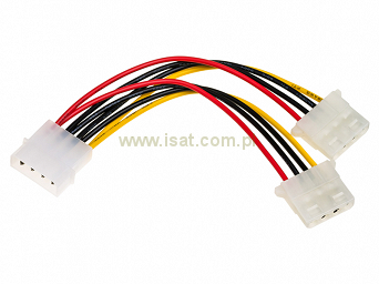Kabel rozgałęźnik zasilania Molex na 2x Molex