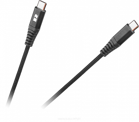 Kabel USB typu C - USB typu C 100 cm czarny