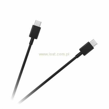 Kabel USB typu C - USB typu C 100 cm czarny