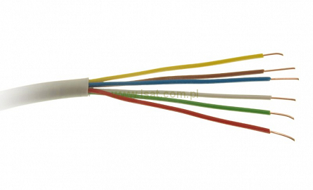 Kabel przewód YTDY 6x0,5mm rolka 100m telekomunikacyjny alarmowy domofonowy