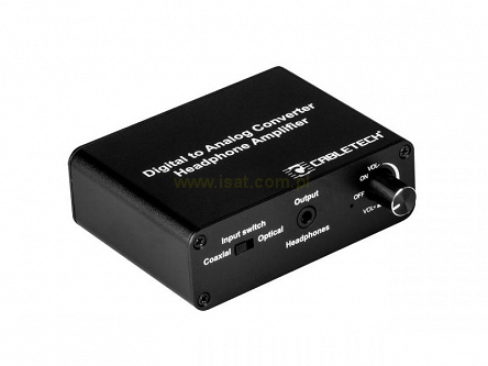 Konwerter DAC audio Toslink - RCA + mini Jack Stereo