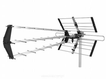 Antena TV zewnętrzna DVB-T2 4K Cabletech 640 kierunkowa VHF+UHF Combo Filtr LTE