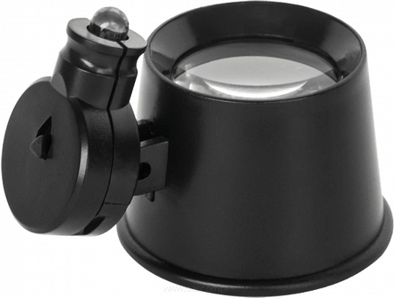 Lupa zegarmistrzowska 21mm 10D z podświetleniem