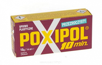 Klej Poxipol przezroczysty metal, szkło guma, drewno, cement, ceramika 