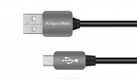 Kabel USB wtyk - wtyk micro USB 20cm Kruger&Matz