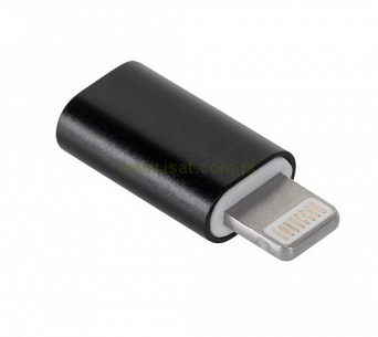 Przejściówka gn. mikro USB - wt. Lightning Apple