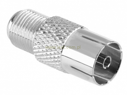 Przejście antenowe GF-GIEC/Cu metalowe gniazdo antenowe-gniazdo F