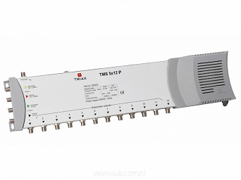 Multiswich Triax 5/12 TMS 5x12 P + zasilacz (1 satelita 12 wyjść)