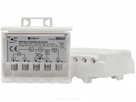 Zwrotnica anetnowa FM/VHF/2xUHF MM407
