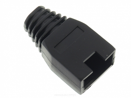 Osłona wtyku RJ45 czarna 100szt