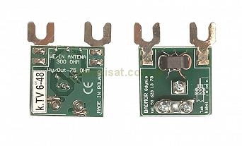 Symetryzator antenowy DVB-T kanały 6-48