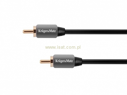 Przewód audio Kruger&Matz S/PDIF 1xRCA - 1xRCA o długości 1,8m