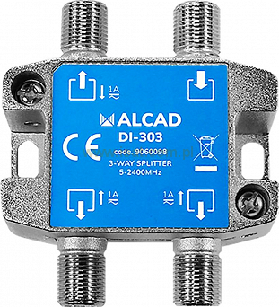 Splitter antenowy 3 wyjścia DC path DI-303 Alcad 5-2400