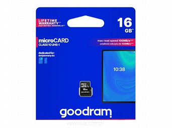 Karta pamięci microSD SDHC 16GB GoodRam